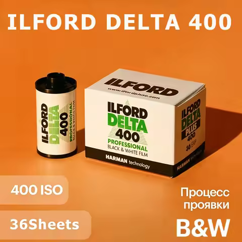 Original ILFORD Delta 400 Black and White Negative 135 35mm Film Entry-Level 36 Exposure Per Roll