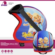 Helm Anak Bogo Retro Karakter Kartun SNI 2 3 4 5 6 7 Tahun Lucu Unik Berkendara Aman Motif Upin Ipin