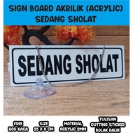 Hanging Chain Sign Board While Praying/Acrylic Hanging While Praying