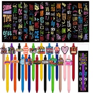 20 Sets Inspirational Pen & Bookmark Gift Set Motivational Ballpoint Pens Bulk Teacher Appreciation 