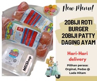 Roti Mini Burger &amp; Isi burger 20biji