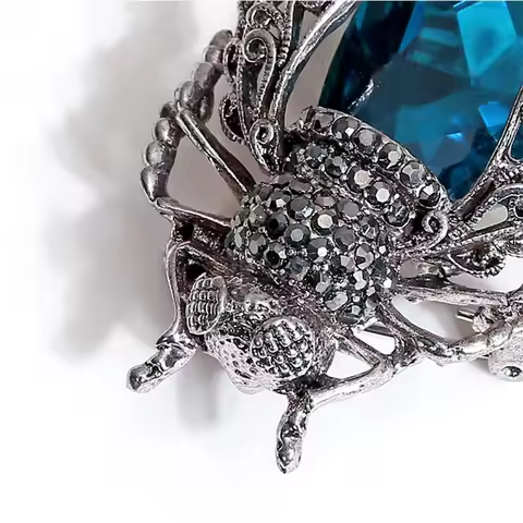 Crystal Insect Brooch Beetles Brooches Pin Fashion Brooch For Women Pins Scarf Clip Jewelry Broach B