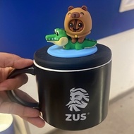 ZUS MUG & LID (BEAN BOSS) - BLACK