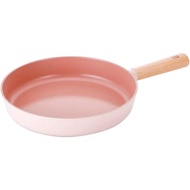 NEOFLAM Fika Pink 24cm Frypan, Non-Stick Xtrema Ceramic Coating, Wood, Aluminium,Gas, Radiant, Elect
