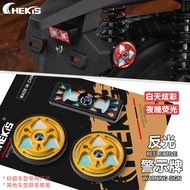 Chekis for Keeway XDV180 Modified reflective sign luminous warning film light aluminum alloy reflect