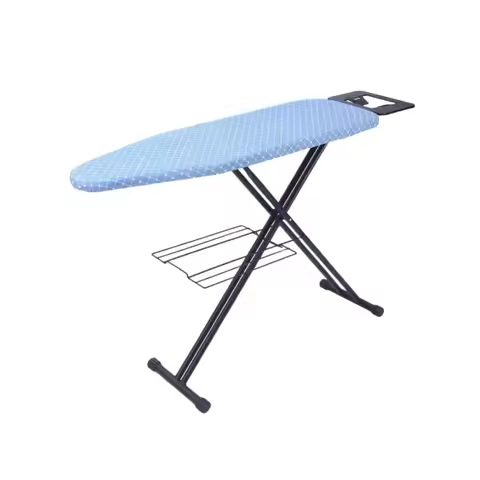 Multifunctional Foldable Large Metal Ironing Board - Iron Rest Non-Slip Feet Included Convenient Sto