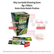 *HALAL* Khy Ice Gold Chewing Gum 8g X 30pcs Gula-Gula Getah Pudina Yesniaga