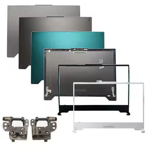New Cyan/Gray LCD Back Cover+Front Bezel+Hinges For ASUS TUF Gaming A15 F15 FX507 FA507(2022)