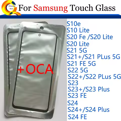 10Pcs\Lot LCD Front Glass For Samsung Galaxy S10e S10Lite S20 S21 S22 S23 S24 FE Plus 5G S20Lite Tou