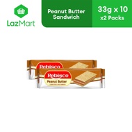 Rebisco Sandwich Peanut Butter 33g x 10 - Pack of 2