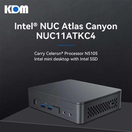 2023 Mini PC มินิพีซี NUC11ATKC4 Intel Celeron N5105 8GB 500GB SSD Wireless-AC 9462 BT5.1 4C/4T 4K Dual HDMI Output Gigabit Internet Desktop Mini Computer NUC Atlas Canyon N5105 8GB+500GB One