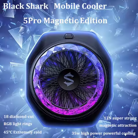 Original Black Shark Magnetic 5Pro Cooler FunCooler 5 Fast Mobile Phone Radiator For iphone Nubia Xi