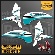 Scoopy PGM FI 2016 2015 2014 2013 Motorcycle Striping Stickers Simple List Variations Cool Modificat