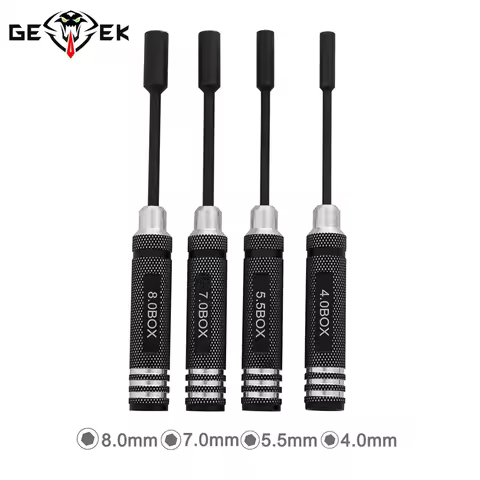 Repair Tools Kit Hex Nut key Socket Screw Driver Wrench Spanner Box 4.0/5.5/7.0/8.0mm For RC Model C