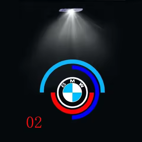 For bb-BMW M E90 E60 F18 E46 F30 F20 M2 M5 M3 E87 M4 X3 X5 X1 Accessories 2PCS-LED Car Door logo Pro