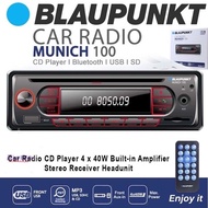 BLAUPUNKT MUNICH 100 FM/CD/USB/SD/BLUETOOTH SINGLE DIN PLAYER