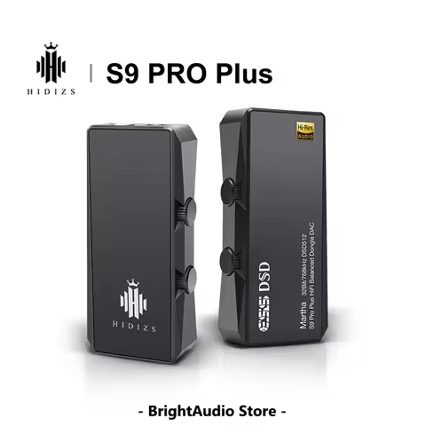 Hidizs S9 Pro Plus Martha HiFi Balanced Dongle USB DAC AMP Headpone Amplifier ES9038Q2M Hi-Res Audio