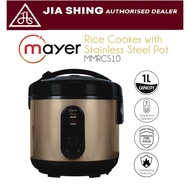 Mayer Rice Cooker with Stainless Steel Pot MMRCS10
