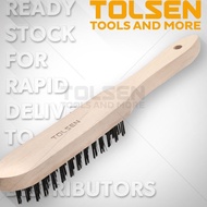 TOLSEN 5 LINE*16 WIRE BRUSH WOODEN HANDLE #32063