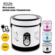 Rice Cooker Bolde Super Cook Titanium 06 L Magic Com Mini Kapasitas 06 Liter Boolde Super Cook Titan