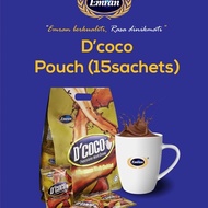 Emran D'Coco Chocolate Malt Drink Pouch 15 Sachets