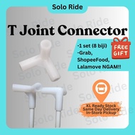T joint T pipe 3 way connector delivery food bag T joint 1 set 8 biji