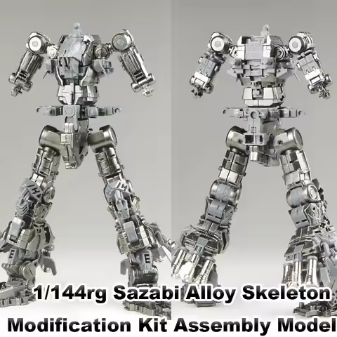 HOT NEW 1/144rg Sazabi Alloy Skeleton Modification Kit Assembly Model Pre-Assembled Version with Met