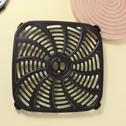 Square Air Fryer Grill Pan Round Non-Stick Crisper Basket Coating No BPA Air Fryer Grill Plates Kitc