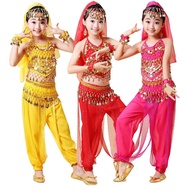 Lehenga Kids indian costume kids deepavali kids clothes Kids New Ethnic Indian Belly Dance Costume G
