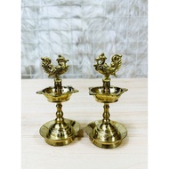 BR386 - Brass Kuthuvilaku AP no 1 - Set of 2