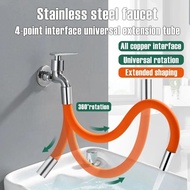 Faucet Extension Tube Extender Universal Extension Water Pipe Anti-Splash for Kitchen Bathroom Fauce