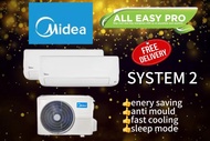 Midea All EASY PRO  Inverter Air conditioner 9000btu package SYSTEM 2/3/4 (R32) 4 TICKS AIRCON WITH INSTALLATION