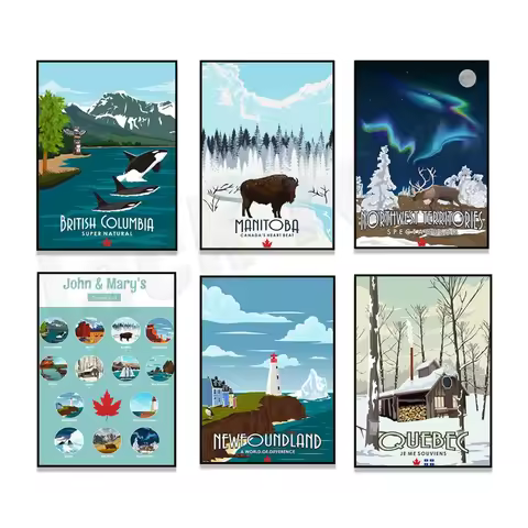 Ontario, Prince Edward Island, Newfoundland, Alberta, Nova Scotia, Saskatchewan, Nunavut, Jasper Nat