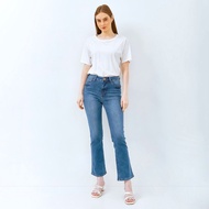 C2 Jeans - Bootcut Jeans High RiseWanita - Vloopy Blue