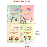 4 PEN BOOKS MAGIC PRACTICE BOOK/SET SANK MAGIC BOOK/ Alphabet Learning Book Reading Mathematics Pain