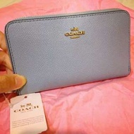 Coach Baby Blue 銀包 散子包