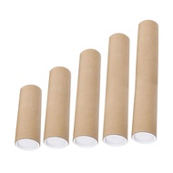 [trdfdv] Large Cardboard Mailing Tube Art Poster Roll Shipping Tube with Caps for Blueprint and Char