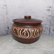 陶器砂鍋手工紅粘土烹飪鍋砂鍋帶蓋砂鍋