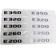 ABS 3D Black Chrome Letters For Car Stickers Mercedes E200 E260 E300 E320 E350 W212 W213 Rear Trunk 
