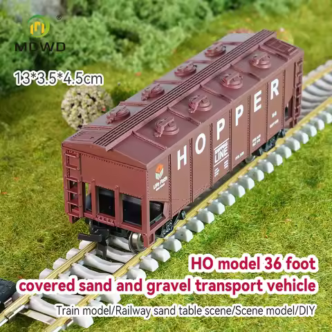Wagon 1 Unit HO Scale 2-Bay Covered Hopper Car 1:87 Model Trains Freight Car C8760