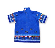 เสื้ออาเซียน(เด็กโต-ผู้ใหญ่) เสื้ออาเซียนผู้ใหญ่คอปก เสื้อนานาชาติ ลายธงชาติ ลายอาเซียน
