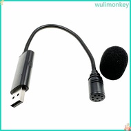 WU USB Microphone Omnidirectional Microphone 9 Hose for Games Chat Laptop PC