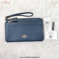 COACH C5610 คล้องมือ 2 zip L 8 นิ้ว สีใหม่ 2024 ใส่โทรศัพท์ได้ทุกรุ่น ของแท้ 1000000% จาก Calhoun Ou