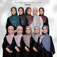 [BUY 3 FREE SET RAYA] Bawal Selapis Curve Korean Chiffon