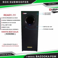 Box Subwoofer Model Psw 500 Bazooka 8 &amp; 6 Inch