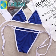 GLENES Swimsuit Sexy Fashion Biquini Cosplay Solid Color Female Bathing Suit