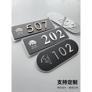 Apartment House Number Plate House Number Customized House Number House Number Plate Household Creative House Number My Home Acrylic logo House Number Customized Rental House Dormitory Apartment Package Room Company House Number Number