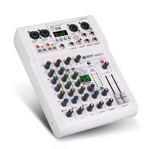 24bit 192k 6 Channel DJ Console Audio Mixer PRMX-6 99 DSP USB/PC Record,Studio Console,For Recording