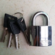 40mm solid padlock, 1 key, 2 circles