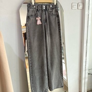 LOOSE JEANS RING BUTTON // HIGHWAIST JEANS BUTTON